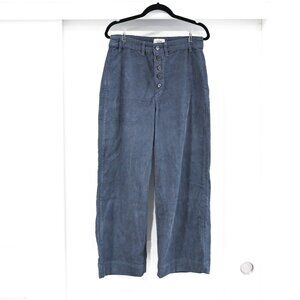 Marine Layer Size 12 Wide Leg Corduroy Cropped Pants